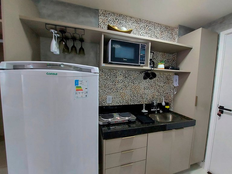 Flat Moderno e Funcional a 350m do Mar