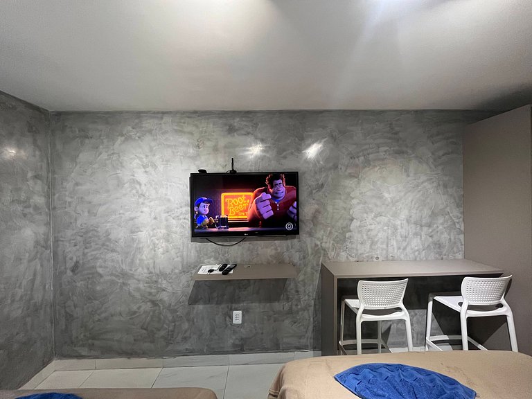 Flat Moderno e Funcional a 350m do Mar