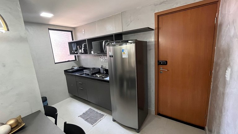 Flat Moderno e Completo a 350m do Mar