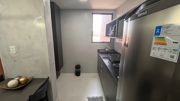 Flat Moderno e Completo a 350m do Mar