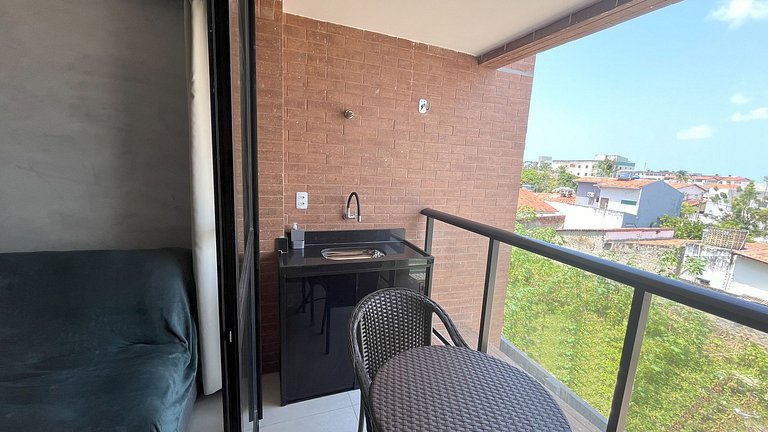 Flat Moderno e Completo a 350m do Mar