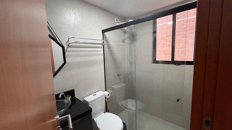 Flat Moderno e Completo a 350m do Mar