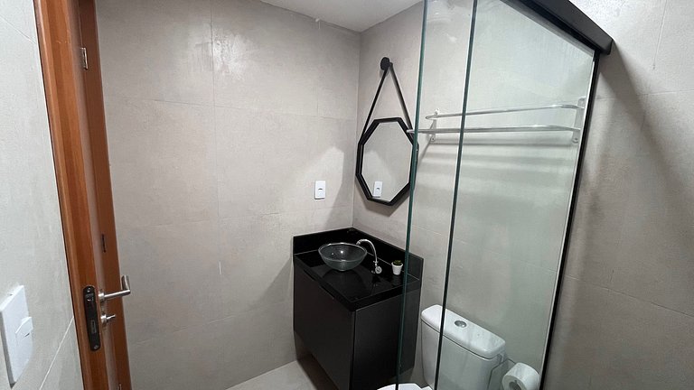 Flat Moderno e Completo a 350m do Mar