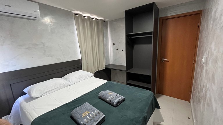 Flat Moderno e Completo a 350m do Mar