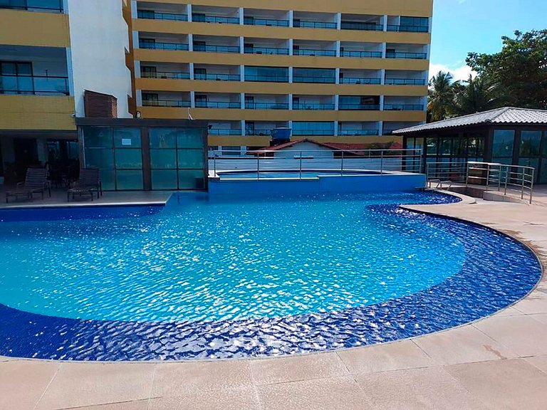 Flat Moderno e Completo com Vista para o Mar na praia de Tab